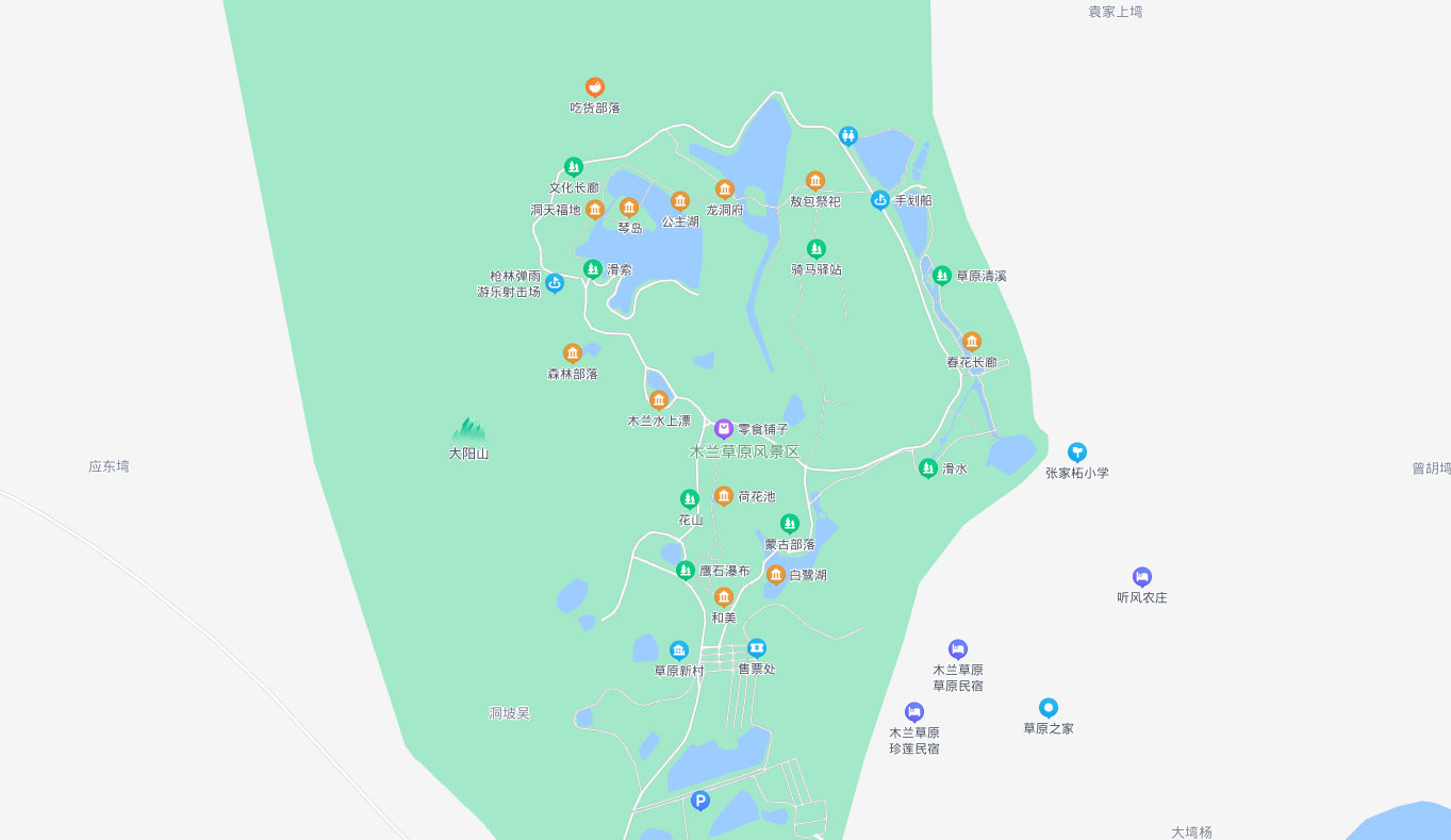 木兰草原地图